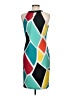 Worthington Graphic Teal Cocktail Dress Size M - photo 2