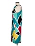 Worthington Graphic Teal Cocktail Dress Size M - photo 5