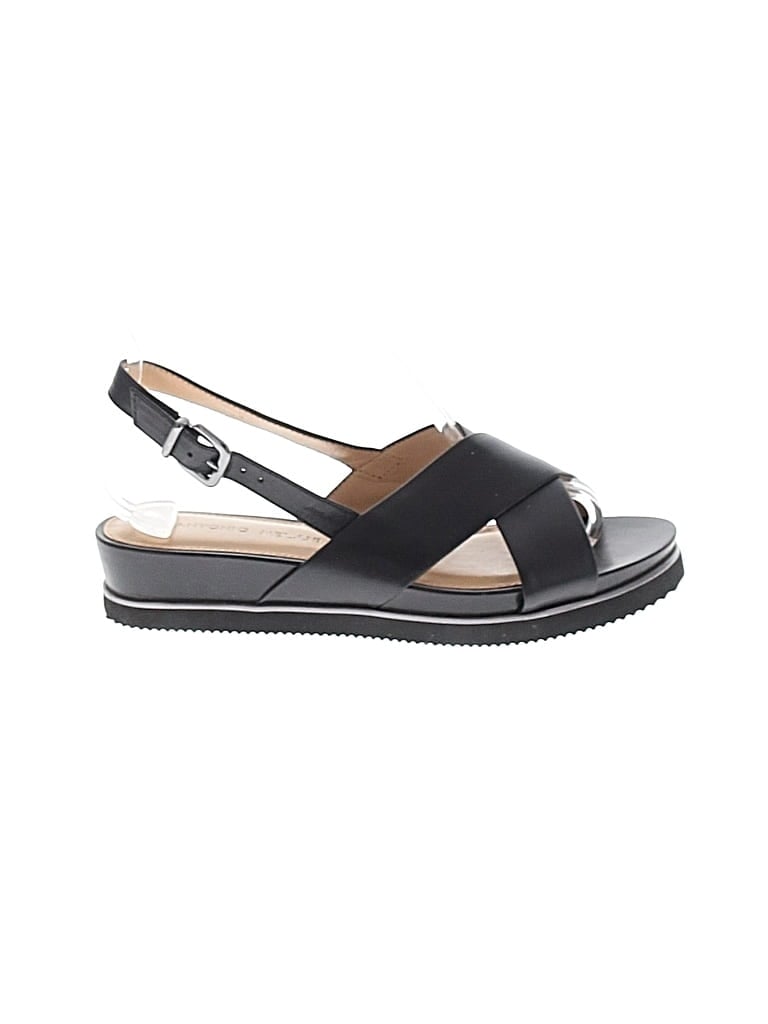 Pre-owned Antonio Melani Sandals In Black