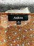 AaKaa 100% Polyester Paisley Brown Casual Dress Size M - photo 7