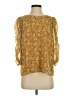 1.State 100% Polyester Yellow 3/4 Sleeve Blouse Size S - photo 1