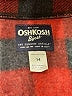 OshKosh B'gosh 100% Polyester Plaid Red Pullover Sweater Size 14 - photo 3