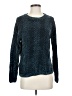 Orvis 100% Polyester Chevron-herringbone Teal Pullover Sweater Size S - photo 1