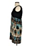 Studio 1 Graphic Brown Casual Dress Size XS - photo 5