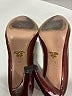 Prada 100% Leather Burgundy Heels Size EU 38 - photo 7