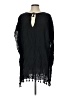 DKNY 100% Viscose Black Kimono Size Lg - XL - photo 2