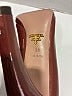 Prada 100% Leather Burgundy Heels Size EU 38 - photo 6