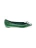 Gucci 100% Patent Leather Solid Green Flats Size 8 1/2 - photo 1