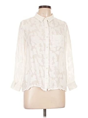 En Creme Long Sleeve Blouse (view 1)