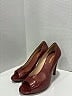 Prada 100% Leather Burgundy Heels Size EU 38 - photo 4