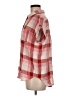 Caslon Plaid Red Short Sleeve Button-Down Shirt Size M - photo 5