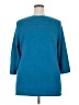 Karen Scott 100% Cotton Teal Pullover Sweater Size 2X - photo 2