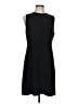 Theory Solid Black Cocktail Dress Size 10 - photo 1