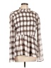 I. Madeline 100% Polyester Brown Long Sleeve Blouse Size L - photo 1