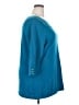 Karen Scott 100% Cotton Teal Pullover Sweater Size 2X - photo 4