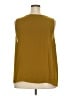 Nine West 100% Polyester Gold Sleeveless Blouse Size 2X - photo 2