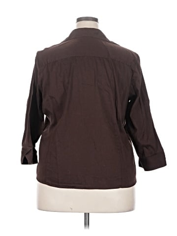 DressBarn 3/4 Sleeve Button-Down Shirt (view 2)
