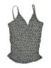Helen Jon Houndstooth Gray Black Swimsuit Top Size M - photo 1