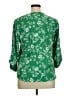 Cure 100% Polyester Green 3/4 Sleeve Blouse Size XL - photo 2