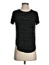 Halogen Stripes Black Short Sleeve T-Shirt Size S - photo 1