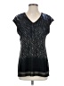 Picadilly Fashions 100% Polyester Black Short Sleeve Top Size S - photo 1