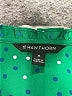41Hawthorn 100% Polyester Stars Green Short Sleeve Blouse Size M - photo 7