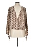 Collective Concepts 100% Polyester Brown 3/4 Sleeve Blouse Size L - photo 1