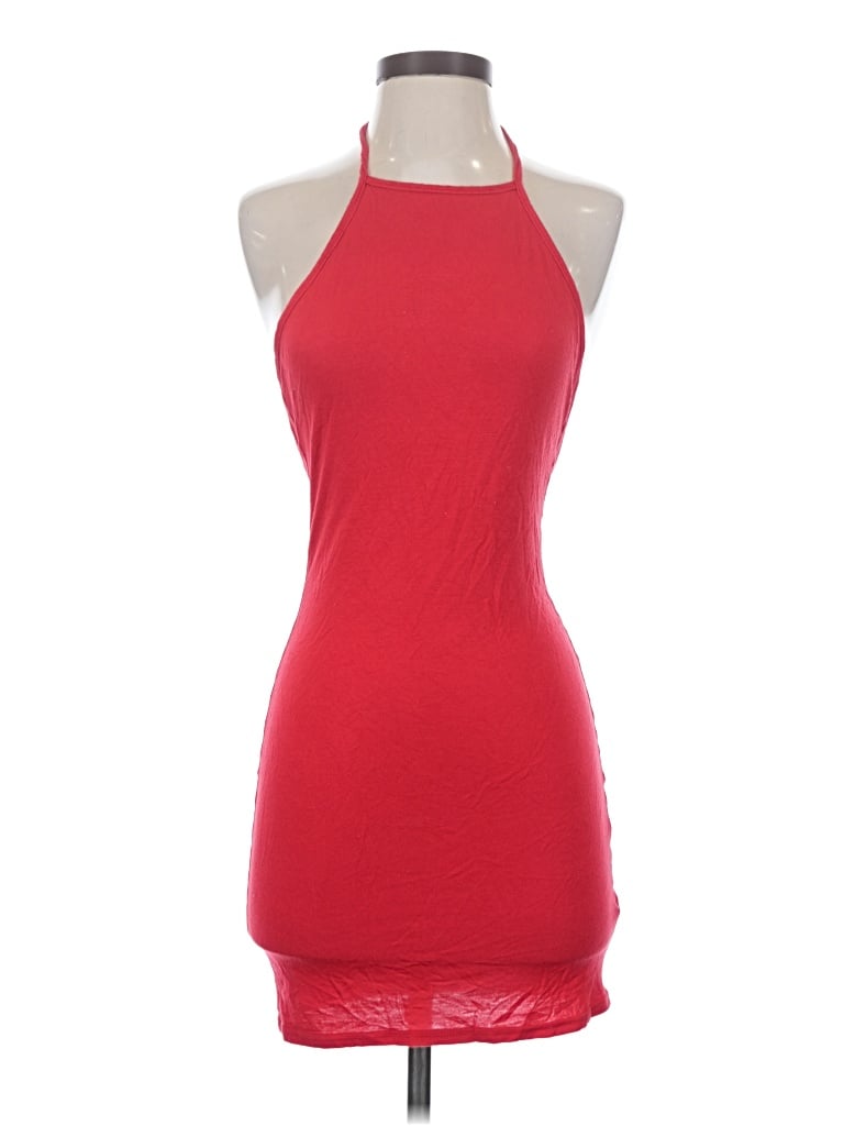 Pre-owned Prettylittlething Casual Dress In Red