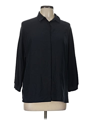 AKRIS 3/4 Sleeve Silk Top (view 1)