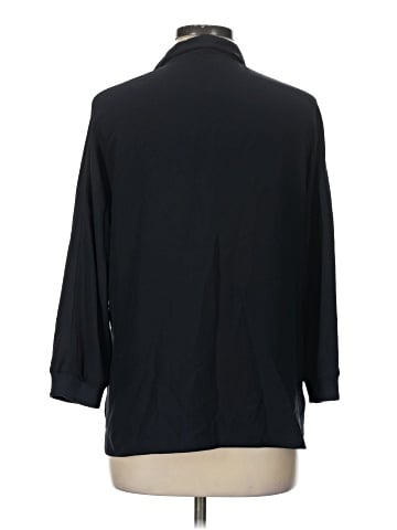 AKRIS 3/4 Sleeve Silk Top (view 2)
