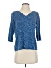 J.Jill Blue 3/4 Sleeve Top Size S - photo 1
