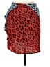 A.L.C. Animal Print Blue Silk Skirt Size 0 - photo 2
