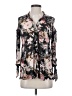 Ember 100% Polyester Floral Black 3/4 Sleeve Blouse Size S - photo 1