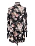 Ember 100% Polyester Floral Black 3/4 Sleeve Blouse Size S - photo 2