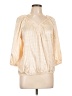 Ember 100% Polyester Ivory 3/4 Sleeve T-Shirt Size L - photo 1