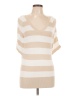 Cache 100% Rayon Tan 3/4 Sleeve T-Shirt Size L - photo 1