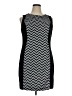 AB Studio Chevron-herringbone Black Cocktail Dress Size 16 - photo 1