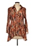 Sunny Leigh 100% Polyester Orange Long Sleeve Blouse Size L - photo 1