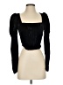 WAYF 100% Polyester Black Long Sleeve Top Size XS - photo 1