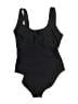 Assorted Brands Solid Black One Piece Swimsuit Size L - photo 1