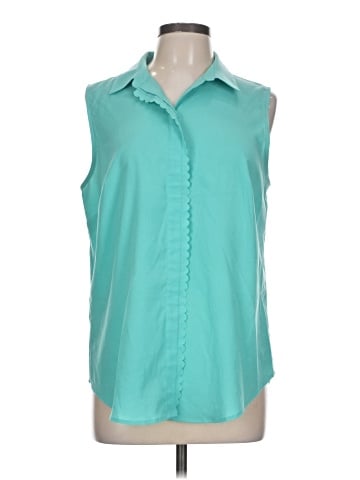 Ann Taylor Factory Sleeveless Button-Down Shirt (view 1)
