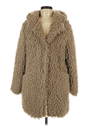 Zara Basic Faux Fur Jacket (view 1)