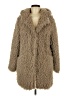 Zara Basic 100% Polyester Tan Faux Fur Jacket Size M - photo 1