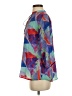 AP.NY Color Block Graphic Purple 3/4 Sleeve Blouse Size S - photo 5