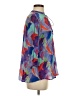 AP.NY Color Block Graphic Purple 3/4 Sleeve Blouse Size S - photo 4