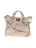 Brahmin 100% Leather Solid Ivory Leather Shoulder Bag One size - photo 1