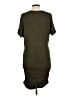 Leith Solid Green Casual Dress Size L - photo 2