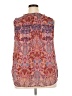 Daniel Rainn 100% Polyester Paisley Red Sleeveless Blouse Size 2X - photo 2