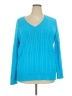 Chaps 100% Cotton Blue Pullover Sweater Size 3X - photo 1