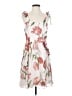 Paper Crown 100% Polyester Floral White Casual Dress Size S - photo 1